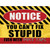 Cant Fix Stupid Even With Duct Tape Wholesale Novelty Rectangle Sticker Decal