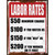 Labor Rates Watch Help Worked Wholesale Novelty Rectangle Sticker Decal