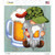 Beer Camo Grilling Gnome Wholesale Novelty Square Sticker Decal