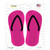 Pink Solid Wholesale Novelty Flip Flops Sticker Decal