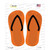 Orange Solid Wholesale Novelty Flip Flops Sticker Decal