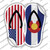 USA|Colorado Flag Wholesale Novelty Flip Flops Sticker Decal