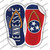 Tennessee|TN Flag Wholesale Novelty Flip Flops Sticker Decal