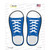 Blue Solid Wholesale Novelty Shoe Outlines Sticker Decal