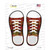 Autumn Plad Wholesale Novelty Shoe Outlines Sticker Decal