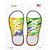 Rainbow Tiger Print Wholesale Novelty Shoe Outlines Sticker Decal