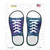 Purple|Blue Scales Wholesale Novelty Shoe Outlines Sticker Decal