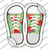 Watermelon Popsicles Wholesale Novelty Shoe Outlines Sticker Decal