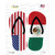 USA|Mexico Flag Wholesale Novelty Flip Flops Sticker Decal