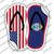 USA|Guam Flag Wholesale Novelty Flip Flops Sticker Decal