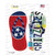 TN Flag|Grizzlies Strip Art Wholesale Novelty Flip Flops Sticker Decal