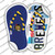 WI Flag|Brewers Strip Art Wholesale Novelty Flip Flops Sticker Decal