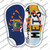 NY Flag|Mets Strip Art Wholesale Novelty Flip Flops Sticker Decal