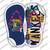 NY Flag|Yankees Strip Art Wholesale Novelty Flip Flops Sticker Decal