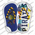PA Flag|Pirates Strip Art Wholesale Novelty Flip Flops Sticker Decal