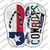 TX Flag|Cowboys Strip Art Wholesale Novelty Flip Flops Sticker Decal