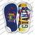 NY Flag|Giants Strip Art Wholesale Novelty Flip Flops Sticker Decal