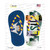 LA Flag|LSU Strip Art Wholesale Novelty Flip Flops Sticker Decal