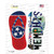 TN Flag|Memphis Strip Art Wholesale Novelty Flip Flops Sticker Decal