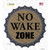 No Wake Zone Wholesale Novelty Bottle Cap Sticker Decal