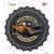 Custom Orange Hotrod Wholesale Novelty Bottle Cap Sticker Decal