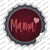 Mama Heart Wholesale Novelty Bottle Cap Sticker Decal