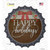 Happy Holidays Bow Wreath Wholesale Novelty Bottle Cap Sticker Decal