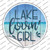 Lake Lovin Girl Wholesale Novelty Circle Sticker Decal