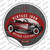 Vintage Iron Red Wholesale Novelty Circle Sticker Decal