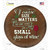 Size Matters Small Glass Wholesale Novelty Circle Sticker Decal