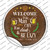 Eat Drink And Be Lazy Wholesale Novelty Circle Sticker Decal