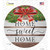 Home Sweet Home Ribbon Wholesale Novelty Circle Sticker Decal