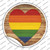 Heart Rainbow Wholesale Novelty Circle Sticker Decal