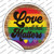 Love All That Matters Rainbow Wholesale Novelty Circle Sticker Decal