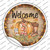 Welcome Pumpkin Wholesale Novelty Circle Sticker Decal