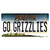 Go Grizzlies MT Wholesale Novelty Sticker Decal