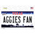 Aggies Fan TX Wholesale Novelty Sticker Decal