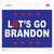 Lets Go Brandon Blue Wholesale Novelty Rectangle Sticker Decal