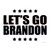 Lets Go Brandon White Red Blue Wholesale Novelty Rectangle Sticker Decal