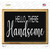 Hello Handsome Wholesale Novelty Rectangle Sticker Decal
