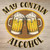 May Contain Alcohol Wholesale Novelty Square Sticker Decal
