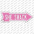 She Shack Pink Wholesale Novelty Arrow Sticker Decal