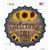 Welcome Fall Sunflowers Wholesale Novelty Bottle Cap Sticker Decal