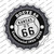 Kansas Route 66 Centennial Wholesale Novelty Bottle Cap Sticker Decal