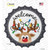 Welcome Reindeer Wholesale Novelty Bottle Cap Sticker Decal