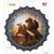 Two Rearing Horses Wholesale Novelty Bottle Cap Sticker Decal