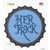 Her Trick Blue Wholesale Novelty Bottle Cap Sticker Decal