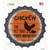 Chicken That Poops Breakfast Wholesale Novelty Bottle Cap Sticker Decal