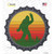 Bigfoot Peace Wholesale Novelty Bottle Cap Sticker Decal