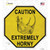 Caution Extremely Horny Rhino Wholesale Novelty Octagon Sticker Decal